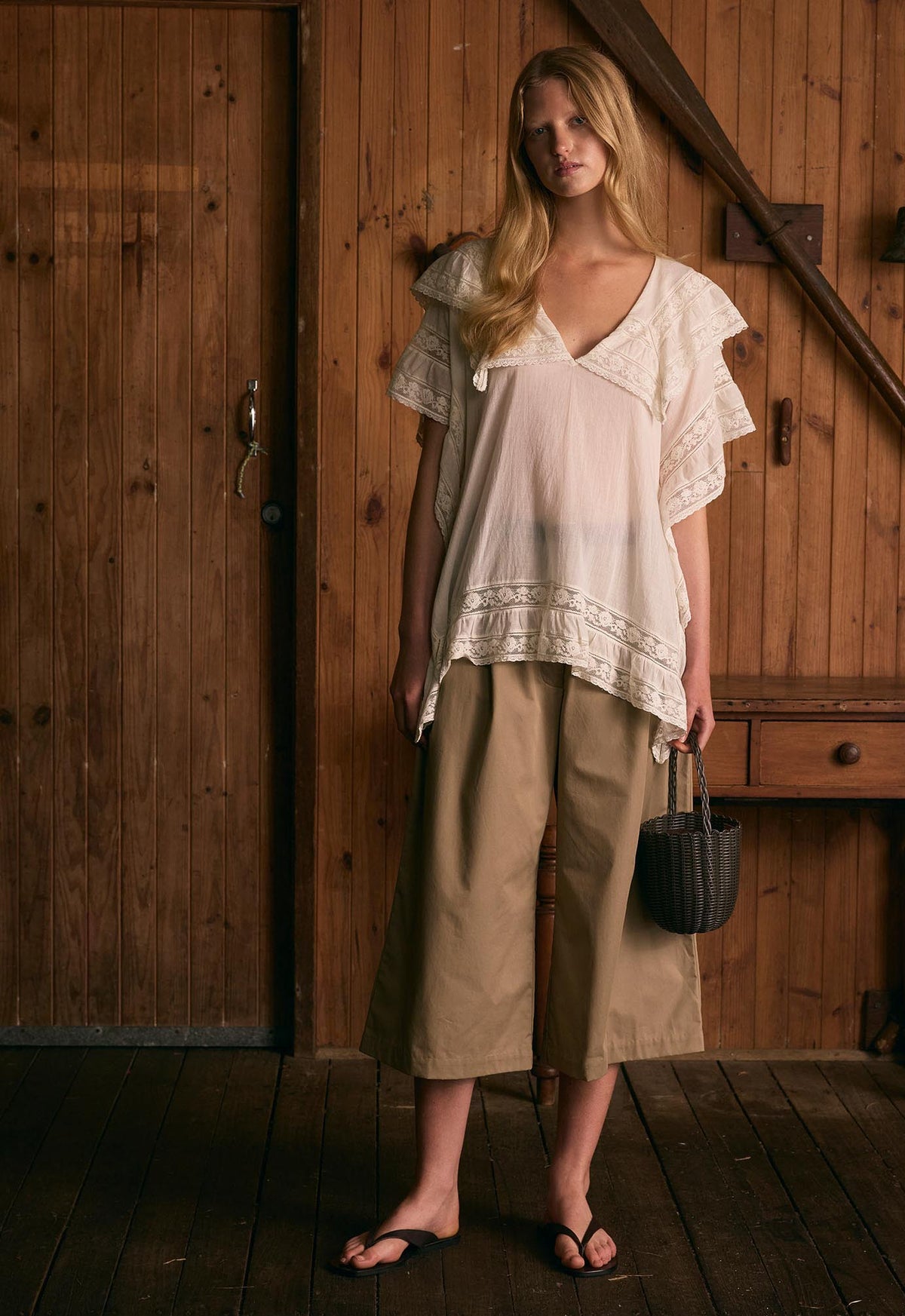 Birdie Top - Antique White
