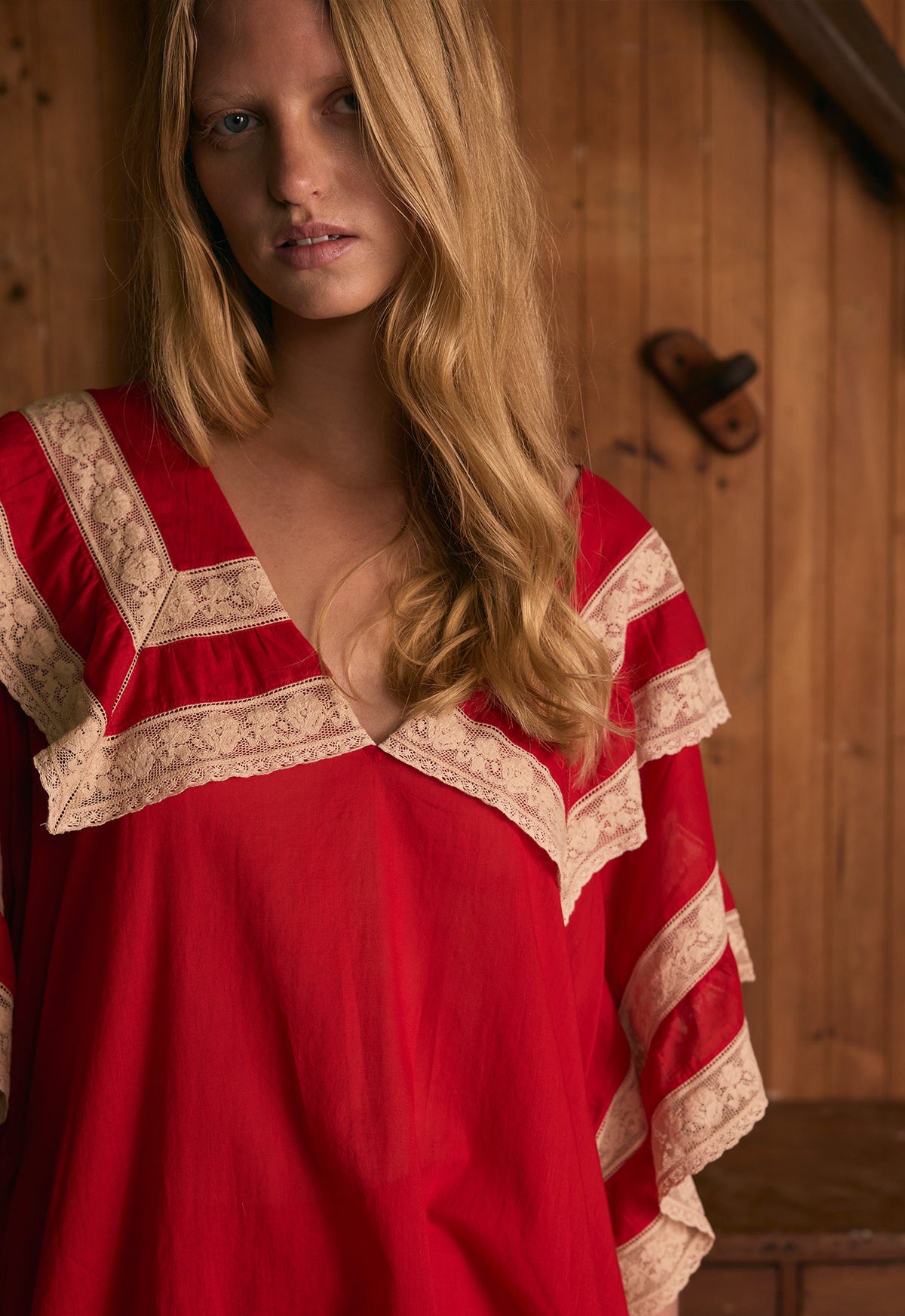 Birdie Top - Cherry Red