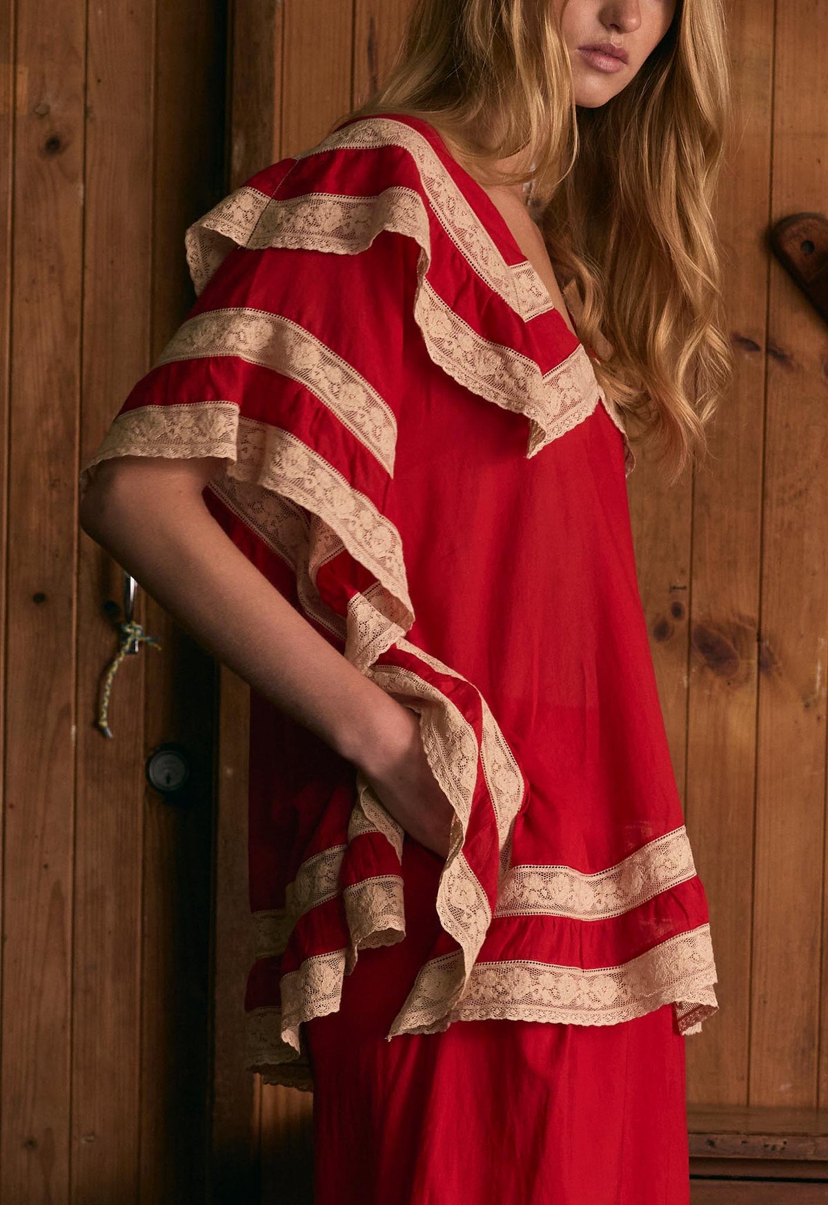 Birdie Top - Cherry Red
