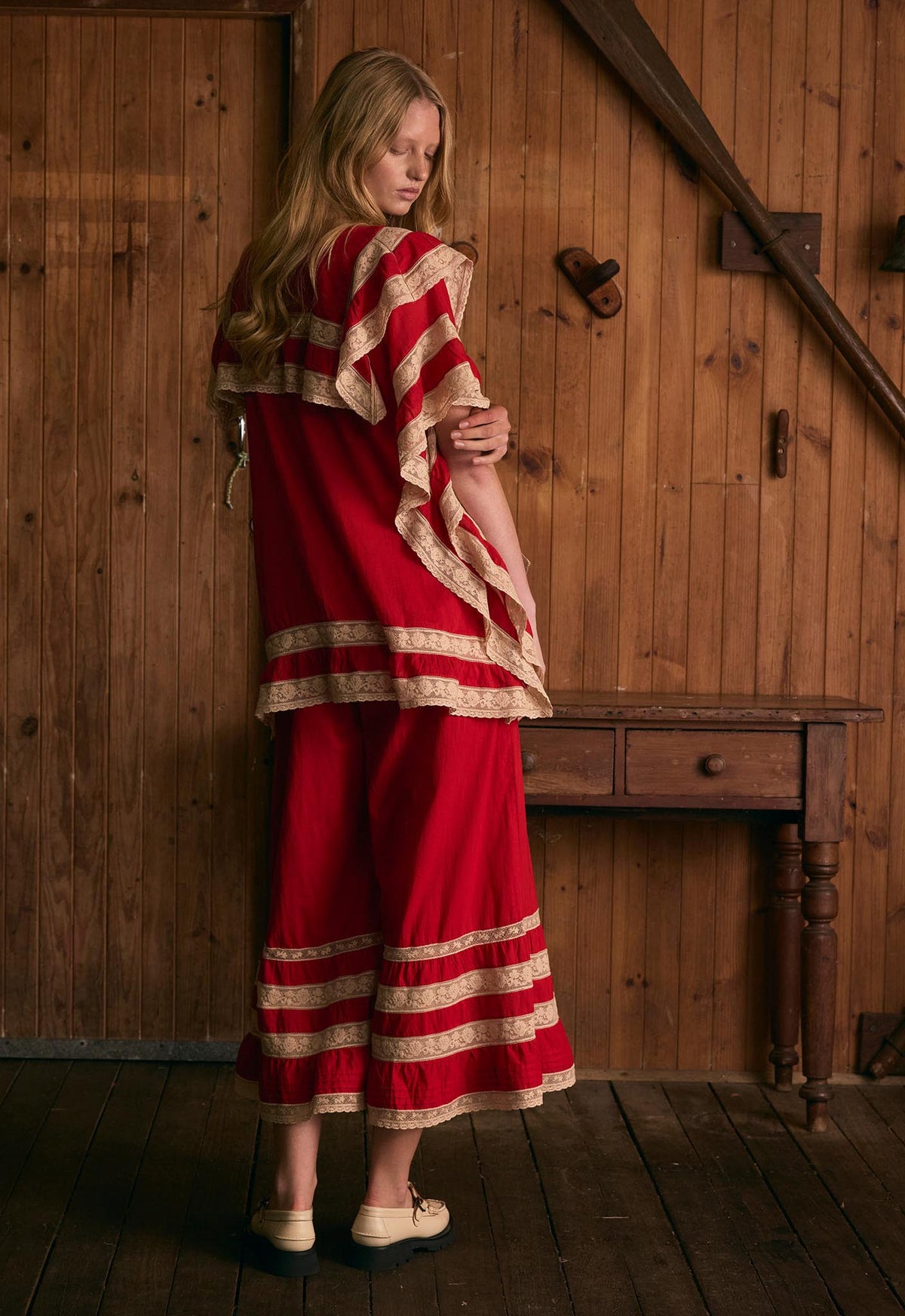 Jean Pant - Cherry Red