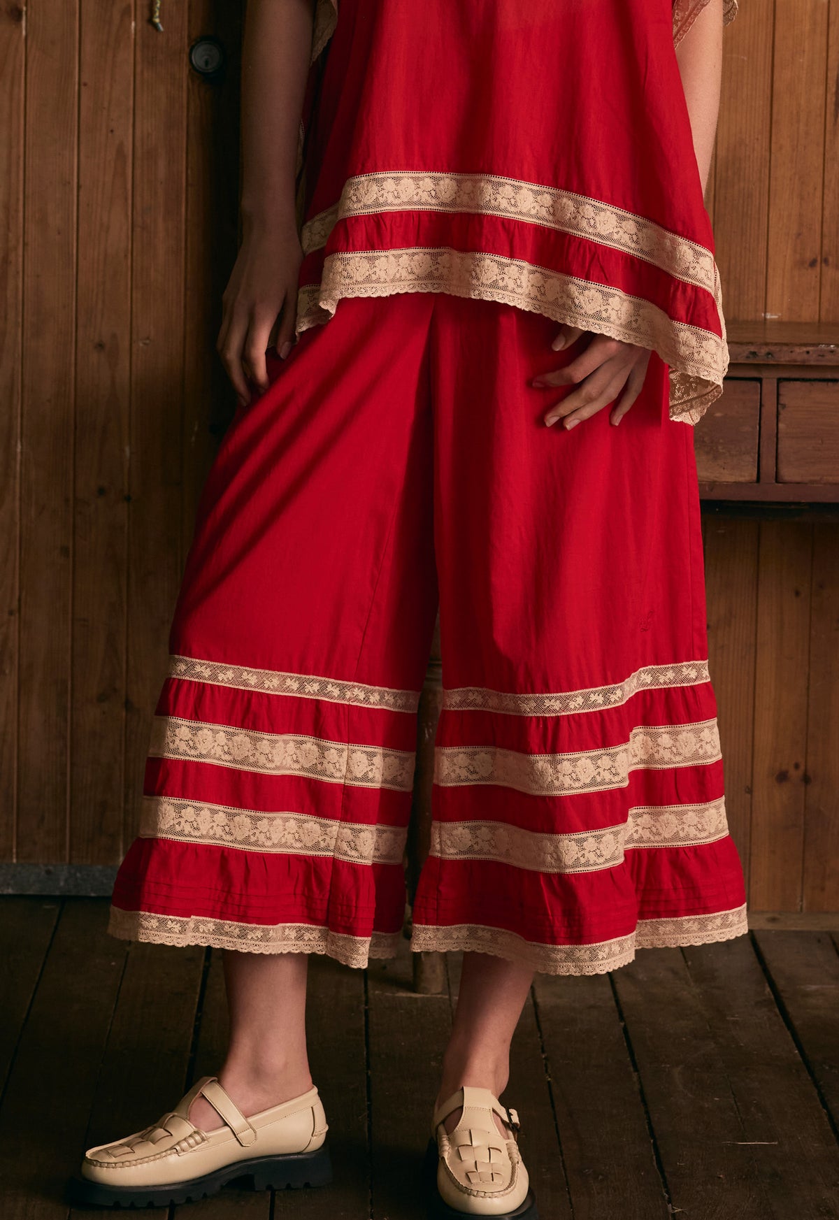 Jean Pant - Cherry Red