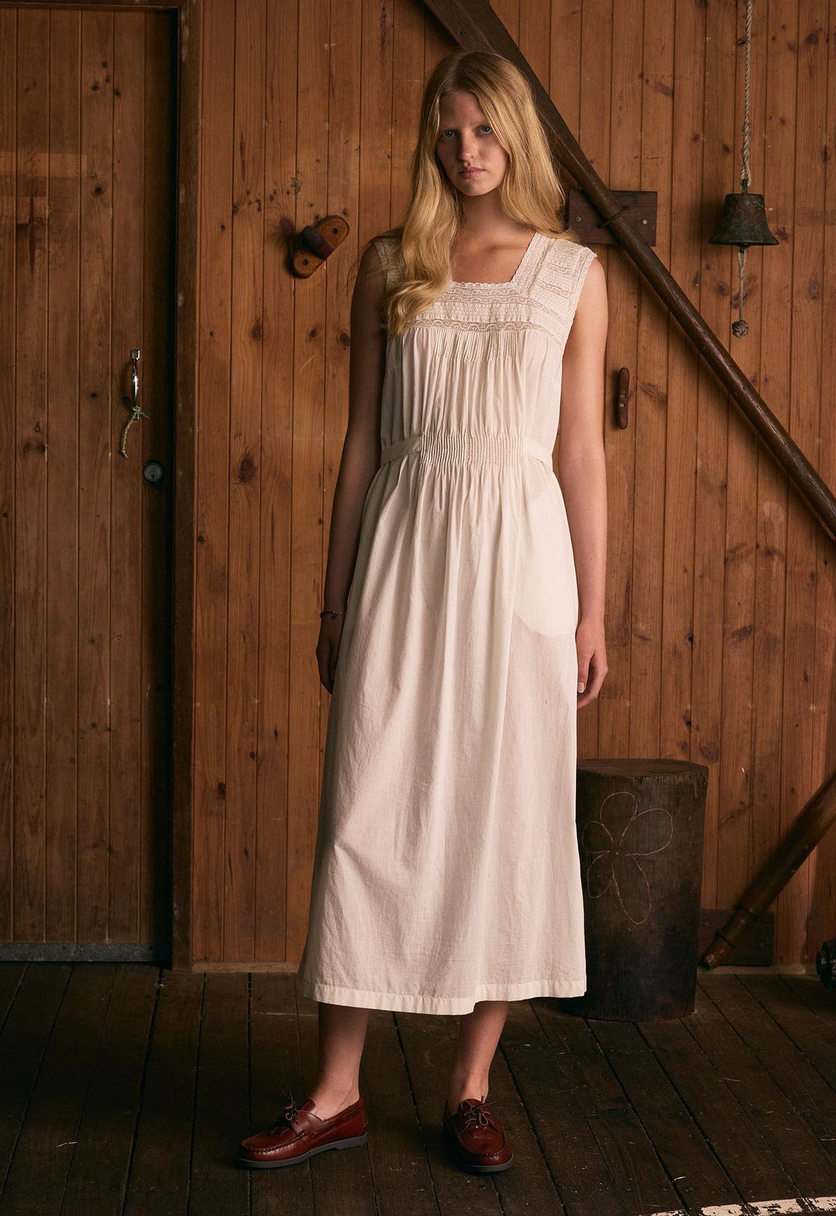 Mattie Dress - Antique White