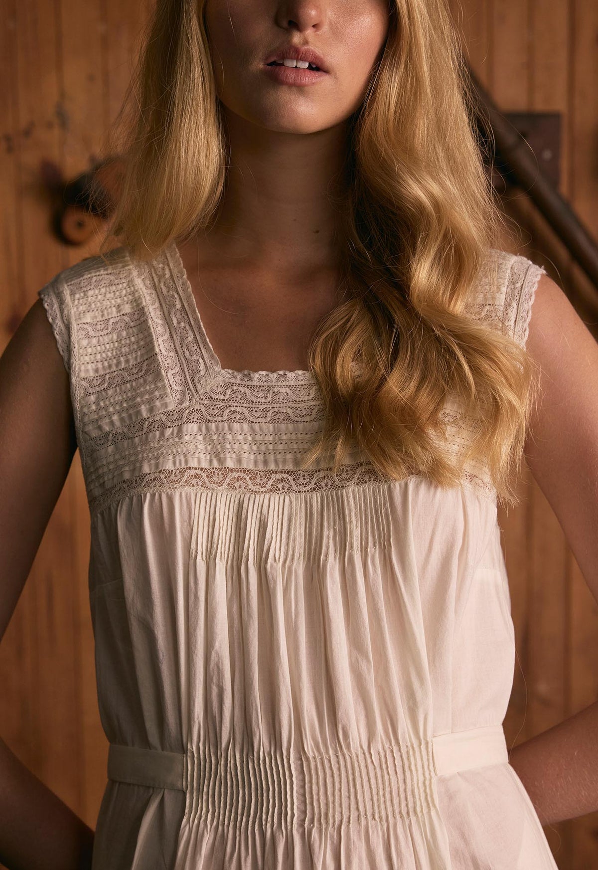 Mattie Dress - Antique White